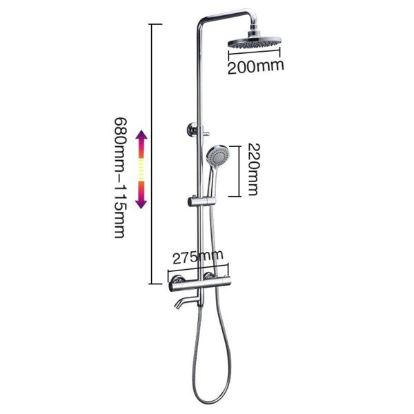 Juno Showers Fixed Shower Head 2.5 GPM GPM Wayfair